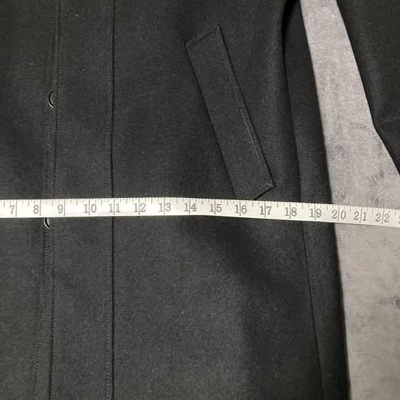 Express Wool Coat Men’s Size Small Black - Picture 13 of 16